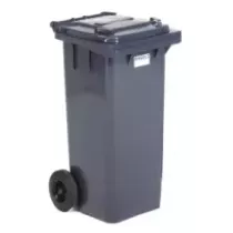 Poubelle 120L grise 480x550x930mm