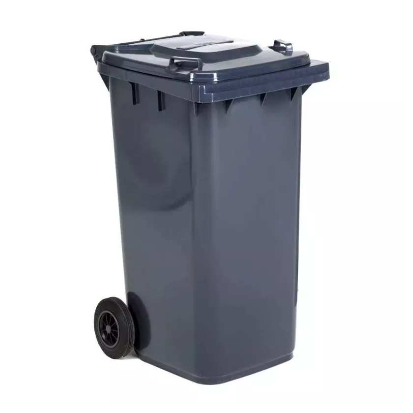Poubelle 240L grise 580x725x1070mm
