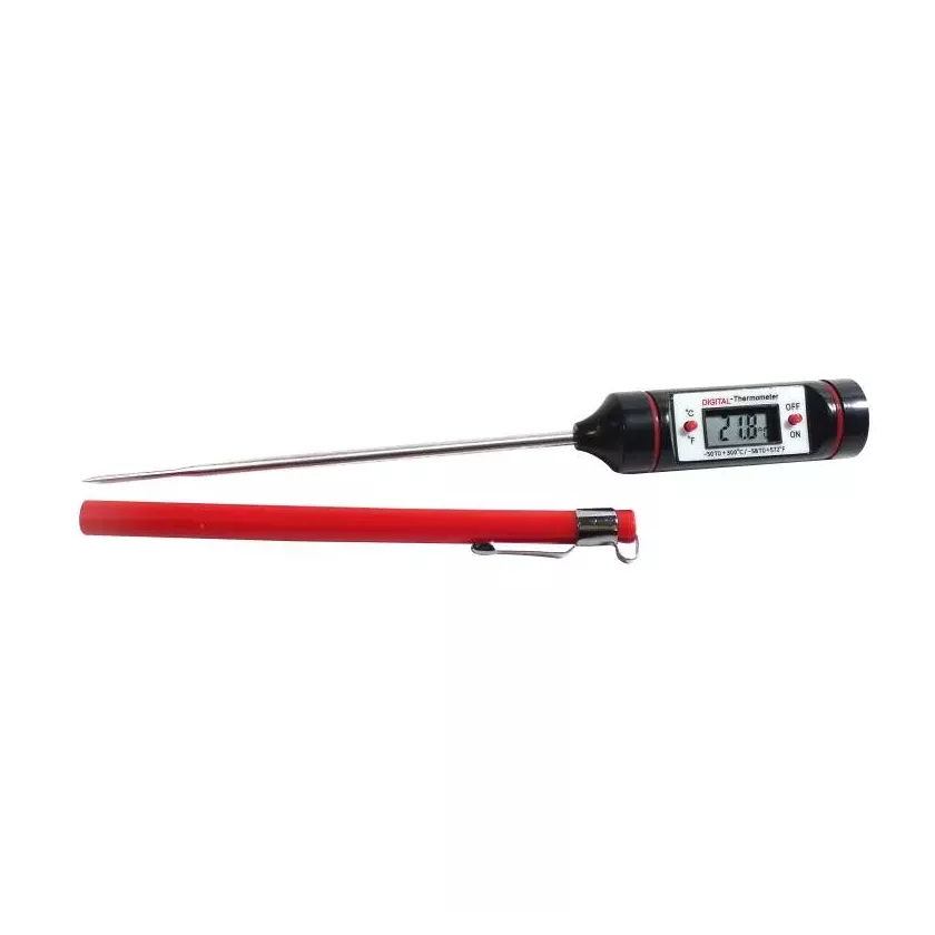 Thermometre sonde digital -50 a 200 degres C 12cm sonde inox