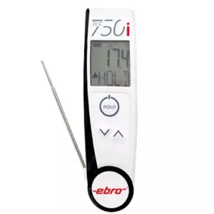 Thermometre sonde-infrarouge Ebro TLC750i avec certificat calibrage