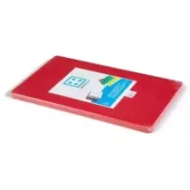 Planche a decouper 500x300mm rouge h20mm plate