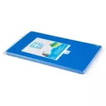 Planche a decouper 500x300mm bleue h20mm plate