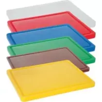 Planche a decouper 530x325mm jaune h15mm avec rainure