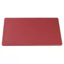 Planche a decouper 600x330mm rouge h40mm plate
