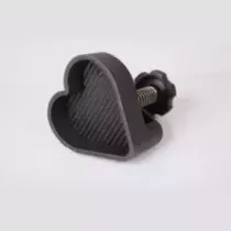 Presse hamburger coeur 100g teflon - ondulee