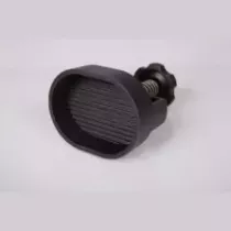 Presse hamburger ovale 11,5x7,5cm teflon - ondulee