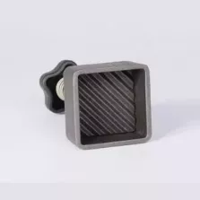 Presse hamburger carre 5x5cm teflon - ondulee