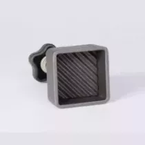 Presse hamburger carre 5x5cm teflon - ondulee