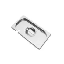 GN couvercle 1/4 avec decoupe inox Premium Line