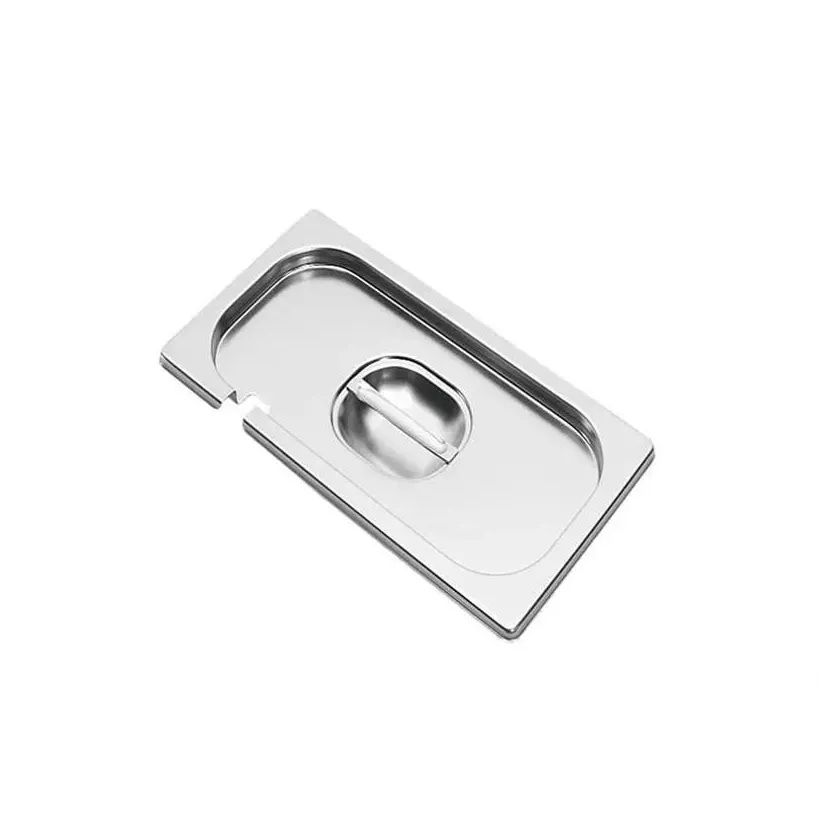 GN couvercle 1/4 avec decoupe inox Premium Line