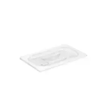 GN couvercle 1-4 sans decoupe transparent copolyester sans BPA 265x162mm