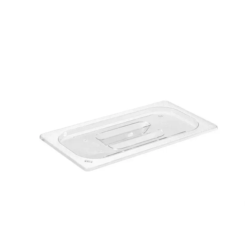GN couvercle 1-3 sans decoupe transparent copolyester sans BPA 325x176mm