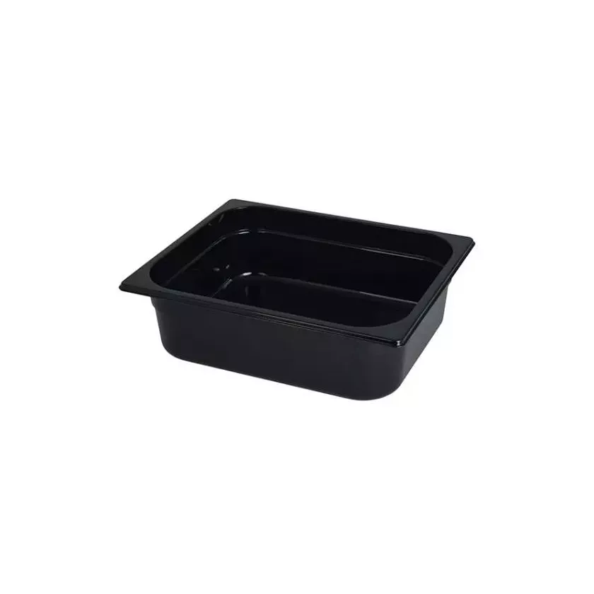 GN bac 1-2 100mm 5,85L PP noir gastro-plus 325x265x100mm