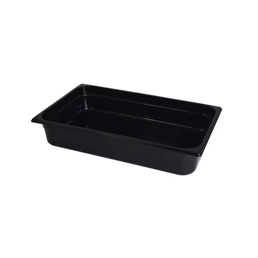 GN bac 1-1 200mm 25,3L PP noir gastro-plus 530x325x200mm