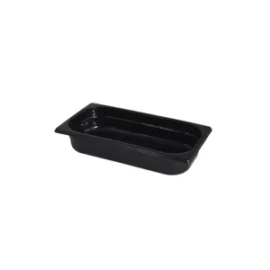 GN bac 1-3 65mm 2,4L PP noir gastro-plus 325x176x65mm