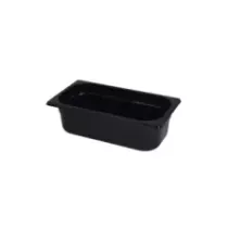 GN bac 1-3 100mm 3,64L PP noir gastro-plus 325x176x100mm