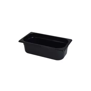 GN bac 1-3 100mm 3,64L PP noir gastro-plus 325x176x100mm