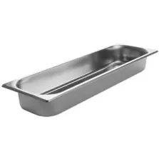 GN bac 2-4 65mm inox 530x162x65mm