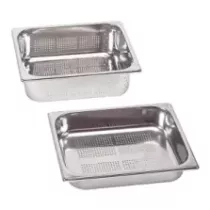 GN bac 1-2 65mm perfore inox 325x265x65mm