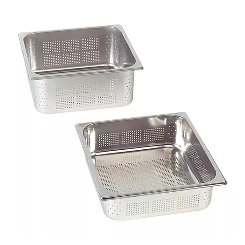 GN bac 2-3 65mm perfore inox 354x325x65mm