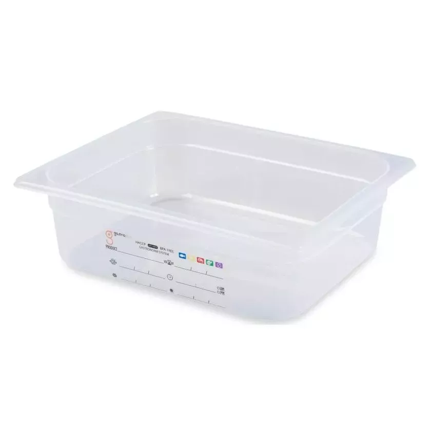 GN bac 1/2x100mm 5,85L PP IML transparent gastro-plus