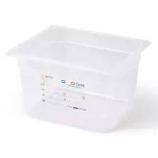 GN bac 1/2x150mm 8,64L PP IML transparent gastro-plus