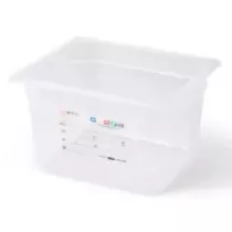 GN bac 1/2x150mm 8,64L PP IML transparent gastro-plus