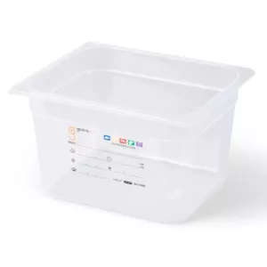GN bac 1/2x150mm 8,64L PP IML transparent gastro-plus