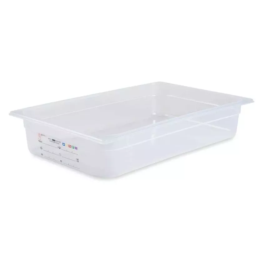 GN bac 1/1x100mm 12,8L PP IML transparent gastro-plus
