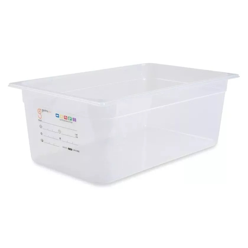 GN bac 1/1x200mm 25,3L PP IML transparent gastro-plus