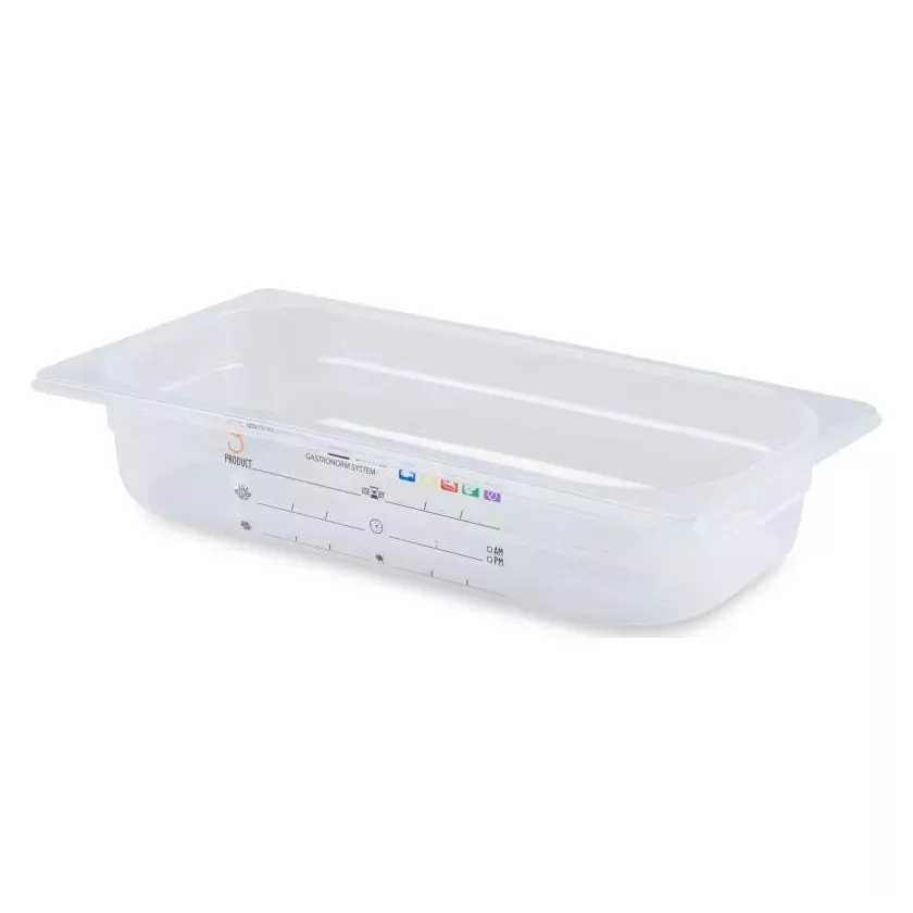 GN bac 1/3x65mm 2,4L PP IML transparent gastro-plus