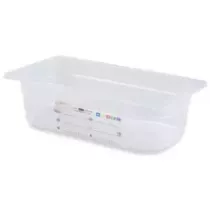 GN bac 1/3x100mm 3,64L PP IML transparent gastro-plus