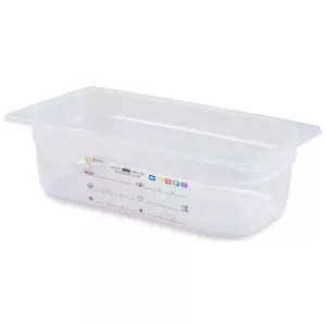 GN bac 1/3x100mm 3,64L PP IML transparent gastro-plus