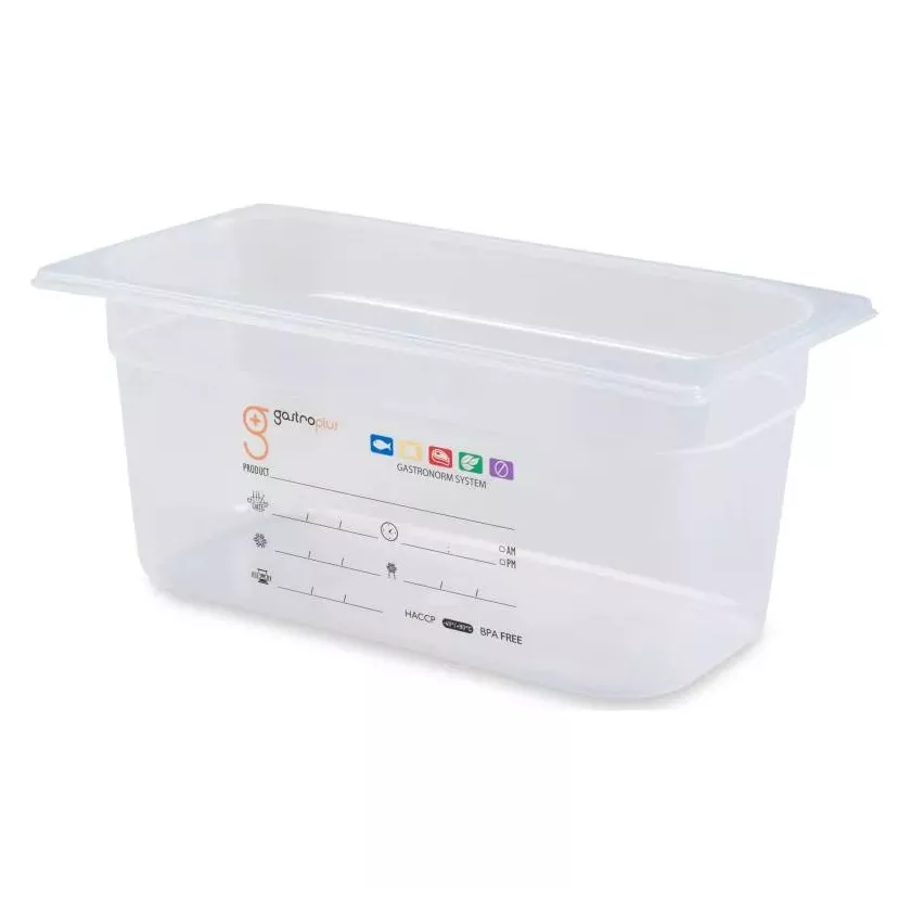 GN bac 1/3x150mm 5,3L PP IML transparent gastro-plus