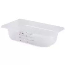 GN bac 1/4x65mm 1,63L PP IML transparent gastro-plus