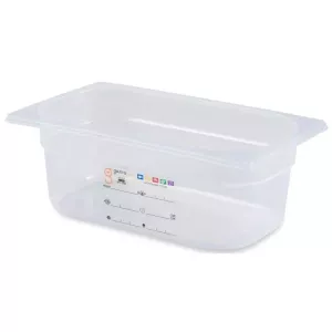 GN bac 1/4x100mm 2,5L PP IML transparent gastro-plus