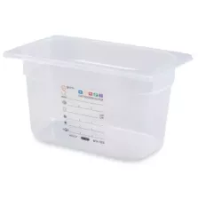 GN bac 1/4x150mm 3,65L PP IML transparent gastro-plus