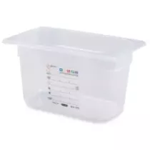 GN bac 1/4x150mm 3,65L PP IML transparent gastro-plus