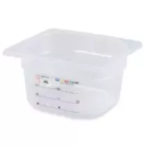 GN bac 1/6x100mm 1,53L PP IML transparent gastro-plus