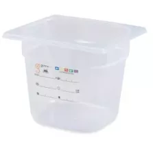 GN bac 1/6x150mm 2,2L PP IML transparent gastro-plus