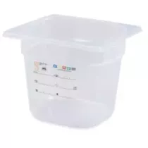GN bac 1/6x150mm 2,2L PP IML transparent gastro-plus