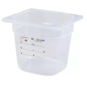 GN bac 1/6x150mm 2,2L PP IML transparent gastro-plus