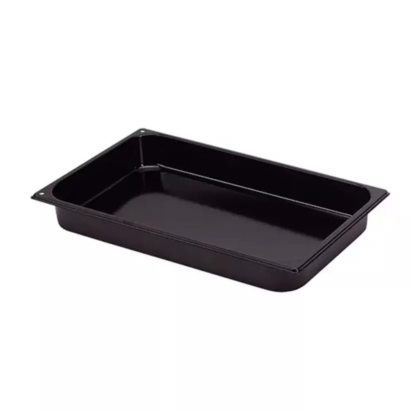 Plaque four GN 1/1 noir-bleu 530x325x40mm acier