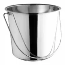 Seau inox 14L h29xd32cm