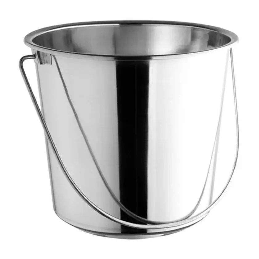 Seau inox 14L h29xd32cm
