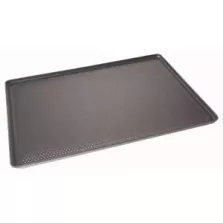 Plaque a four 400x600x15mm aluminium perfore avec revetement teflon