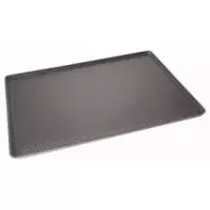 Plaque a four 400x600x15mm aluminium perfore avec revetement teflon
