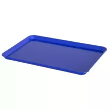 Supermarket plateau ABS bleu 580x410x20mm