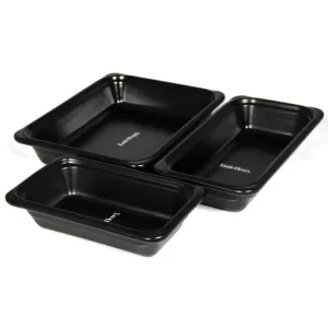 Plat de faience GN 1/3 noir 32x17x10cm Emily Henry