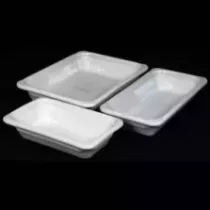 Plat de faience GN 1/3 blanc 32x17x10cm Emile Henry